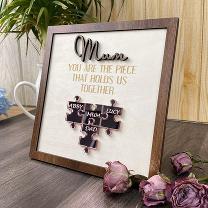 Personalised Mum Puzzle Sign