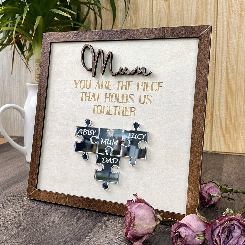 Personalised Mum Puzzle Sign