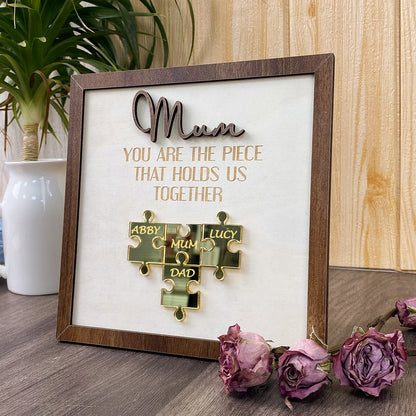 Personalised Mum Puzzle Sign