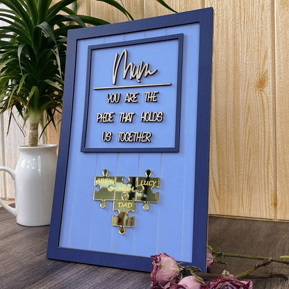 Personalised Mum Puzzle Sign