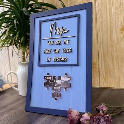 Personalised Mum Puzzle Sign